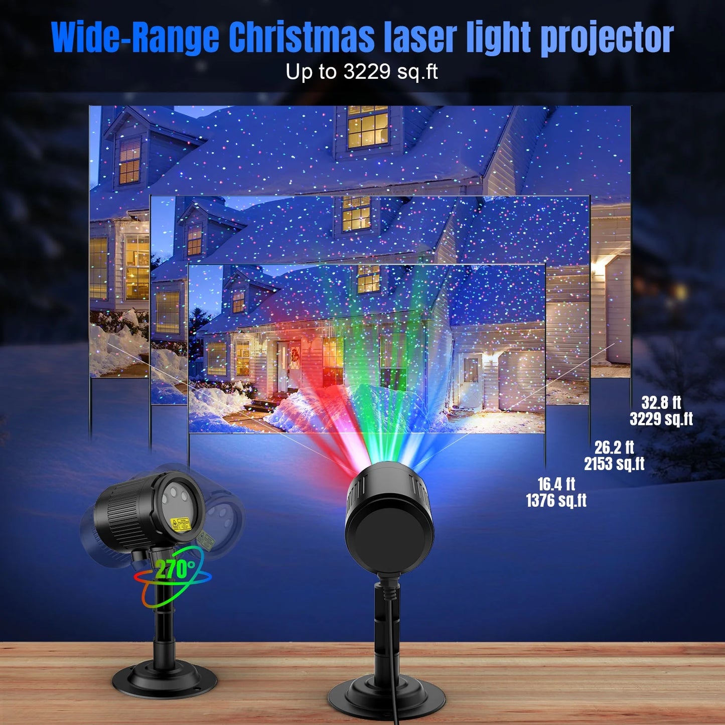 Laser Christmas Projector Lights Outdoor